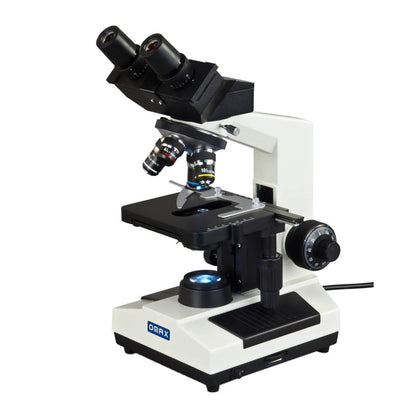 OMAX 40X-1000X Lab Binocular Compound Microscope with Replaceable LED Light