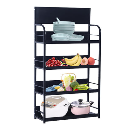 BFECGDXT 4-Tier Retail Display Racks, Metal Display Shelving, Heavy-Duty Standing Shelves for Supermarkets, Garages, Stores, Warehouses, Home & Kitchen, 31.4" W x 67" H