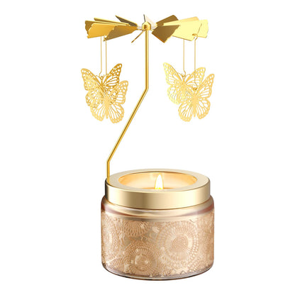 Rotatable Osmanthus Flower Scented Candle, Gifts for Women, Single-Wick with 20 Hours of Burn Time, Ideal for Creating Relaxing Ambience & Holiday Gifting (Butterfly)