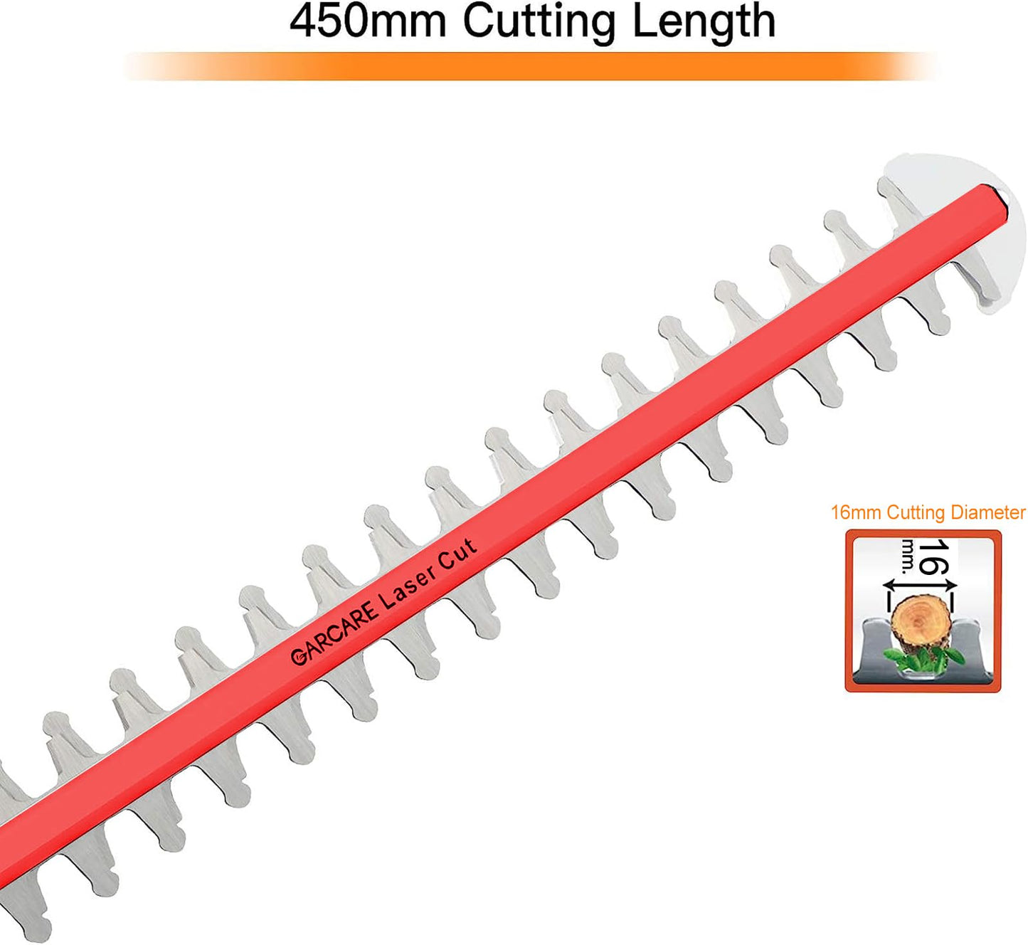 GARCARE 2 in 1 Hedge Trimmer Corded - 4.8A Telescopic Pole Hedge Trimmer, 18" Dual-Action Blade & Adjustable Head, Long Reach Branch Cutter for Tall Bushes