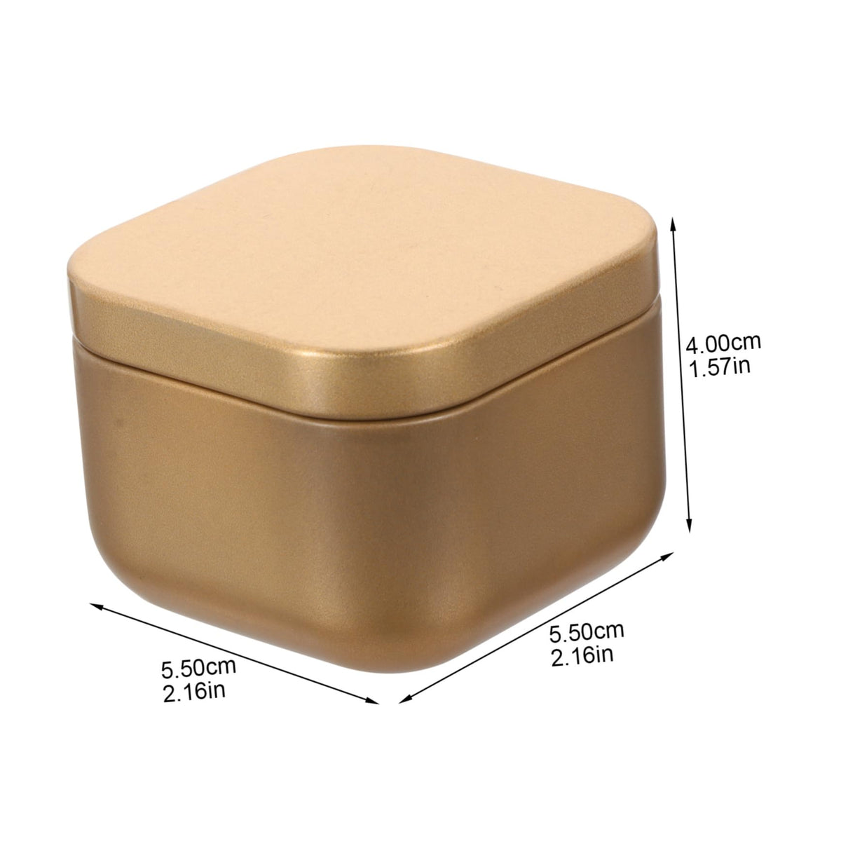 OSALADI 2pcs DIY Scented Candle Tins Empty Metal Candle Jars Frosted Finish for Aromatherapy for Crafting and Home Decor