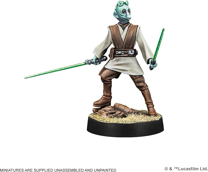 Asmodee Star Wars: Legion Customizable Jedi General and Knight - Tabletop Miniatures Game Strategy Game for Kids and Adults Ages 14+ 2 Players 90 Min Playtime