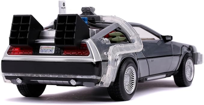 Jada - DLorean Back to The Future Collecting Vehicle Doors Open Glider Mode 1:24 Scale (253255021)
