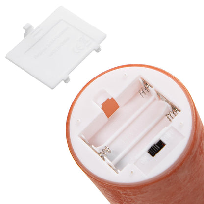 Mingfuxin Flameless Candles with Remote, Orange Candles Battery Operated with Timer, LED Candle for Mantel Bedroom Coffee Table Halloween Decorations