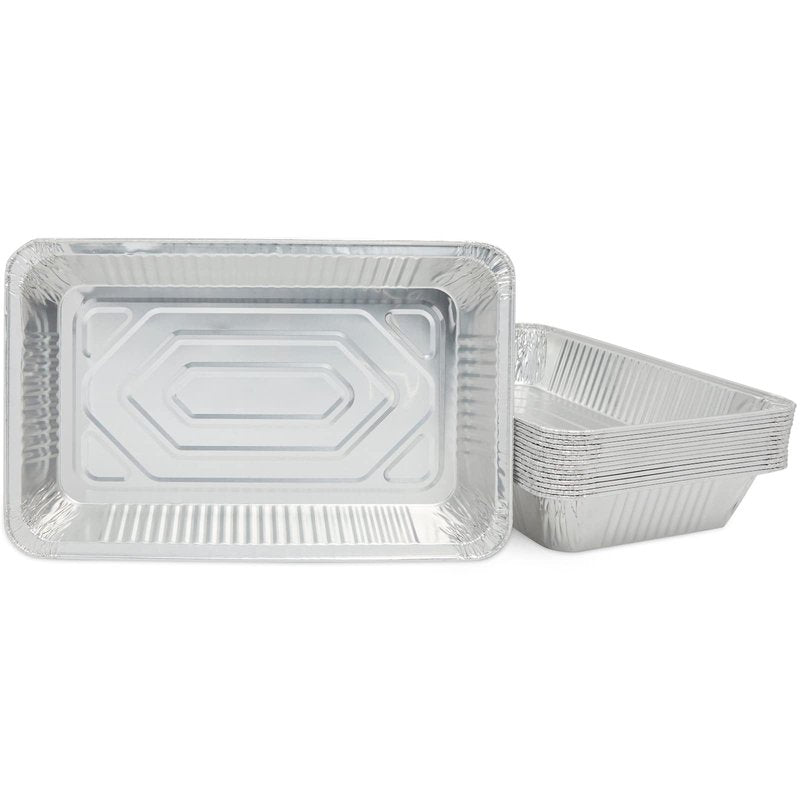 Juvale Aluminum Foil Pans 21x13 (15 Pack) Full Size Disposable Trays for Steam Table, Food, Grills, Baking, BBQ