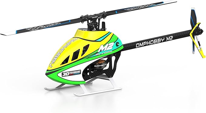 OMPHOBBY M2 V3 PRO RC Helicopter for Adults Support APP Tuning &amp Telemetry 6CH 3D Brushless Direct Drive Lightweight 320g OFS3 Flight Control 200-Class Mini Helicopter for Outdoor Yellow PNP