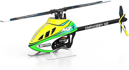 OMPHOBBY M2 V3 PRO RC Helicopter for Adults Support APP Tuning &amp Telemetry 6CH 3D Brushless Direct Drive Lightweight 320g OFS3 Flight Control 200-Class Mini Helicopter for Outdoor Yellow PNP