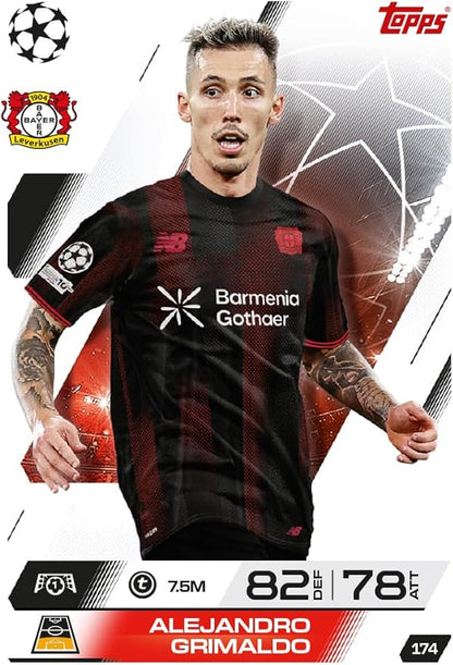 Topps UCC Match Attax 2025/26 - Mini Tin - Global Goalscorers - contains 28 Match Attax cards plus a random Star Boy LE and 3 exclusive 'Worldies' LE cards.