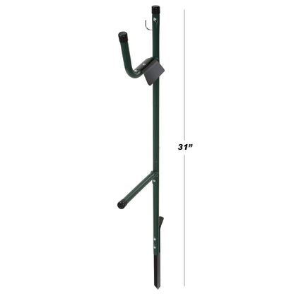 Water Hose Holder - Easy-to-Install Garden Hose Storage Metal Rack with Stake - Outdoor Freestanding Reel for Yard or Landscaping by Stalwart