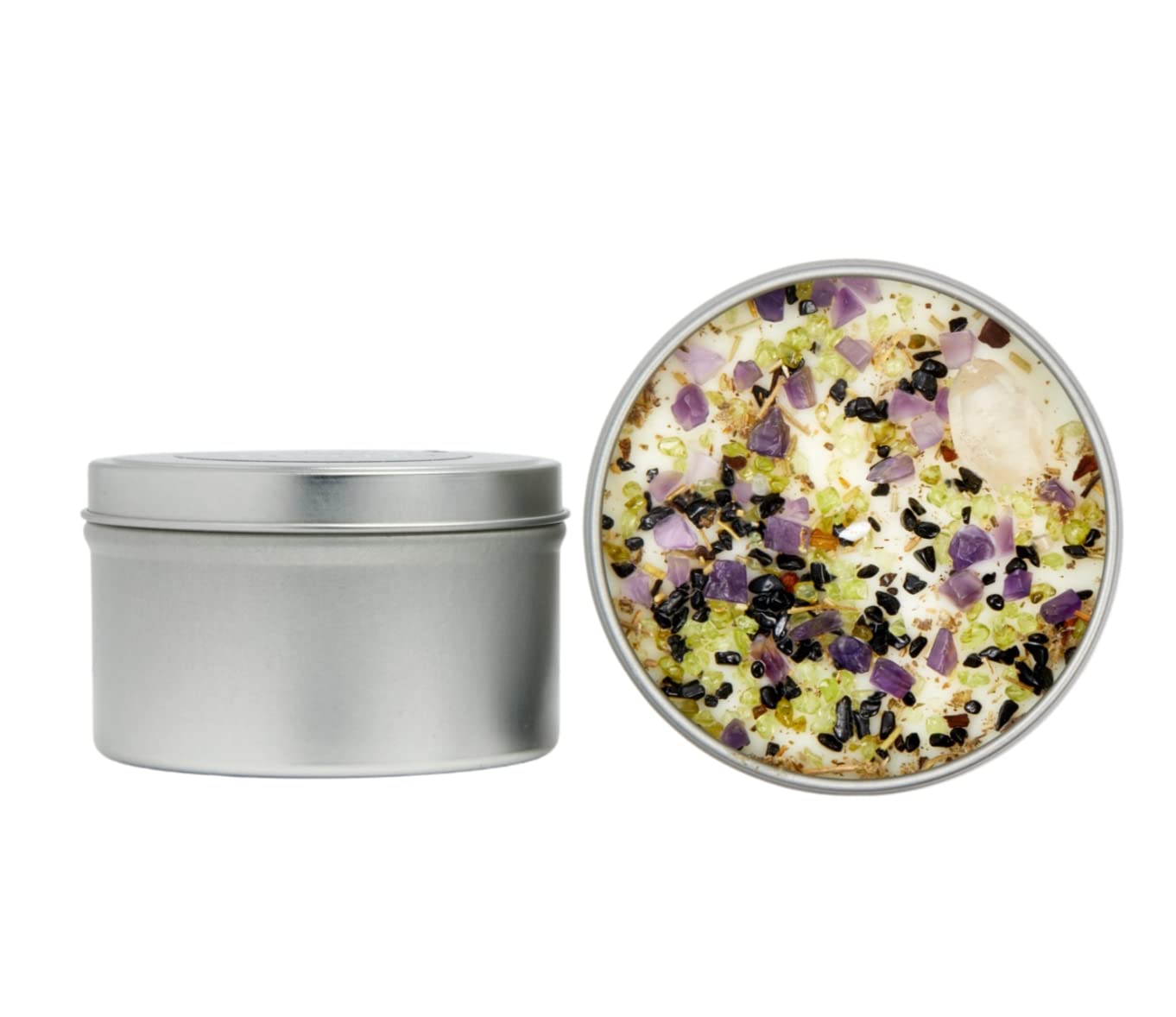 Witch's Brew Candle by New Moon Beginnings - Fall Scented Candles - Herb & Crystal Candles - Soy Candle - Autumn Fall Halloween Candles