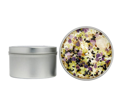 Witch's Brew Candle by New Moon Beginnings - Fall Scented Candles - Herb & Crystal Candles - Soy Candle - Autumn Fall Halloween Candles