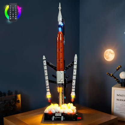 Light kit Compatible with Lego 42221 NASA Artemis Space Launch System Rocket - No Actual Model Only Lights LED Lighting Accessories for Lego NASA Rocket (RC Version)