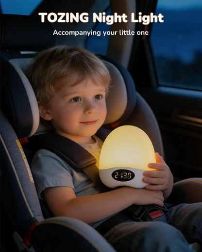 Skiennix Egg Night Light - Portable Rechargeable Baby Nightlight with Touch Control & RGB Colors
