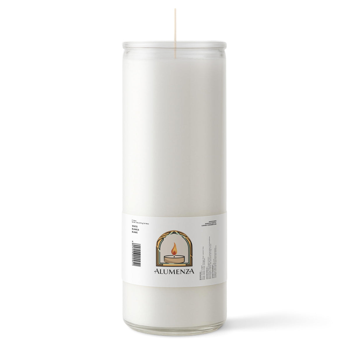 Alumenza 6 Pack Virgen de Guadalupe Candle in Glass Jar 90 Hours– Paraffin Wax, Clean Burning Unscented | Large & Tall Devotional Prayer Pillar Candles for Home, Memorial, Rituals