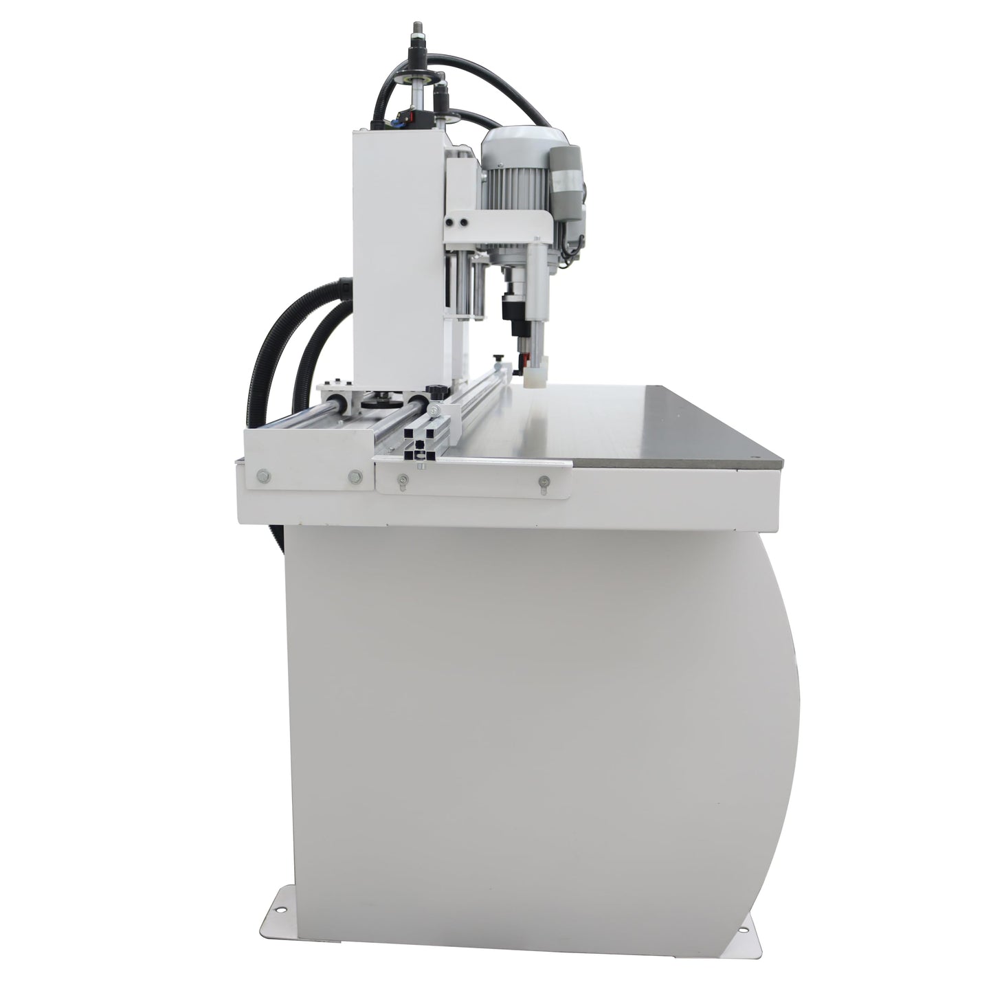 TECHTONGDA Hinge Boring Machine Woodworking Hole Drill Wood Electric Pneumatic Hole Puncher 0-2inch Drilling Depth Double Heads 45-9.5