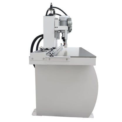 TECHTONGDA Hinge Boring Machine Woodworking Hole Drill Wood Electric Pneumatic Hole Puncher 0-2inch Drilling Depth Double Heads 45-9.5