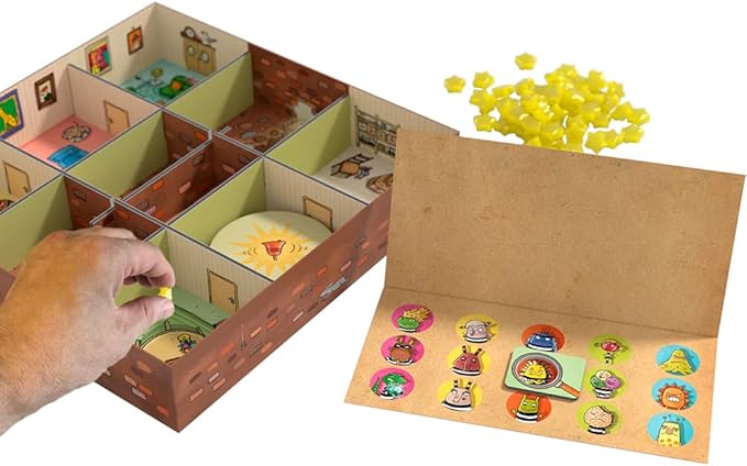 HABA Inspector Mouse: The Great Escape - Detective Board Games for Family Night Cooperative Memory Games for Ages 5+ Includes 3D Playing Board with Fun Sounds