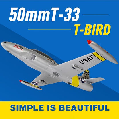 FAIR RC Arrows Rc Jet Plane Hobby RC Plane Remote Control Jet 50mm T-33 EDF Jet with Vector Flight Stabilization System PNP (No Battery no Charger no Radio)