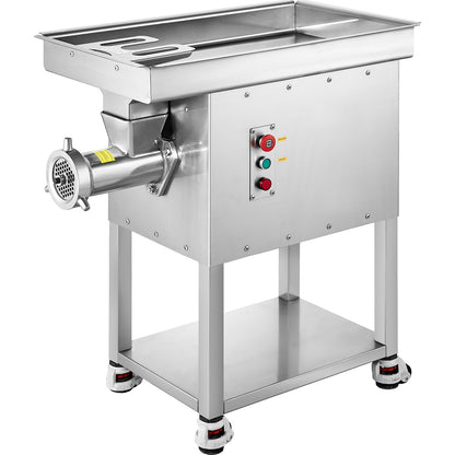 VEVOR Commercial Electric Meat Grinder, 22 Lb/Min Cabinet Meat Grinder, 2200W Industrial Grinder with Blade, Grinding Plate, Sausage Maker, Stainless Steel Meat Mincer Machine for Kitchen, Restaurant