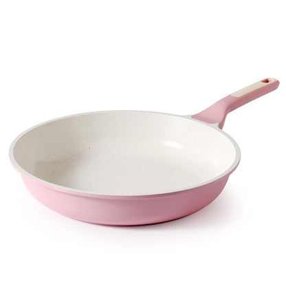 SENSARTE Nonstick Ceramic Frying Pan 11-Inch, Healthy Non Toxic Skillet, Induction Compatible Omelet Pan with Heat Resistant Handle, PFAS-Free, Pink