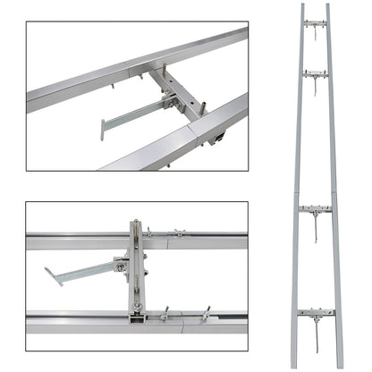 XSLOER Portable Chainsaw Mill 12FT Rail Mill Guide System