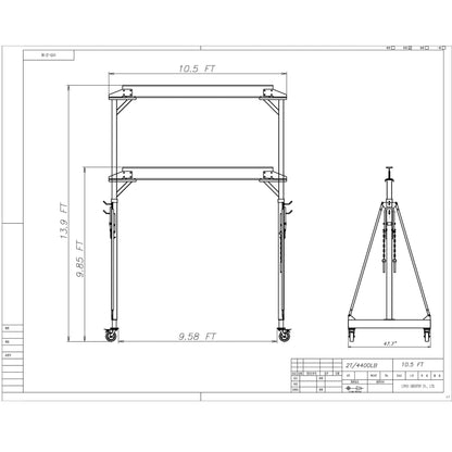 Electrical Gantry Crane 2000 LBS - 10.5 FT Wide, Adjustable Crane 1T with Electrical Hoist, Manual Hoist, Garage Crane 1T with Manual Hoist, Trolley, Scale, Sling, Shackle, Hook (10.5 FT Width)