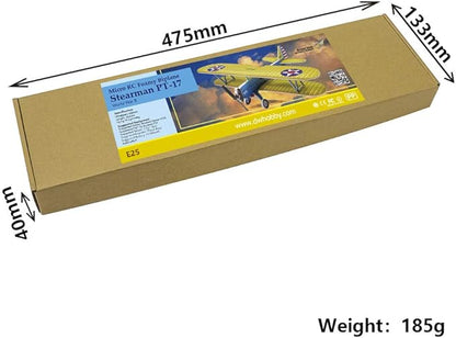 4CH Micro 450mm RC Foamy Indoor Outdoor Biplane Stearman PT-17 Kaydet (E2501)