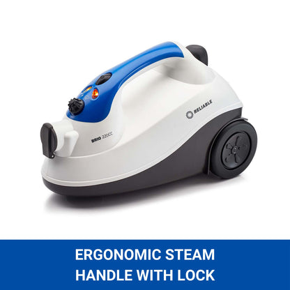 Brio 220CC Canister Steam Cleaner - Steamer for Cleaning Tile, Grout, Hardwood Floor, Freshens Carpet, Cars and Automobiles with 65 PSI Pressure