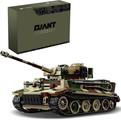 39061 German Tiger Tank No. 7 Building Block Set 1603 Pieces Military 1:28 Scale Tank Model Toys Ideal Gift for Room Decoration or Collection