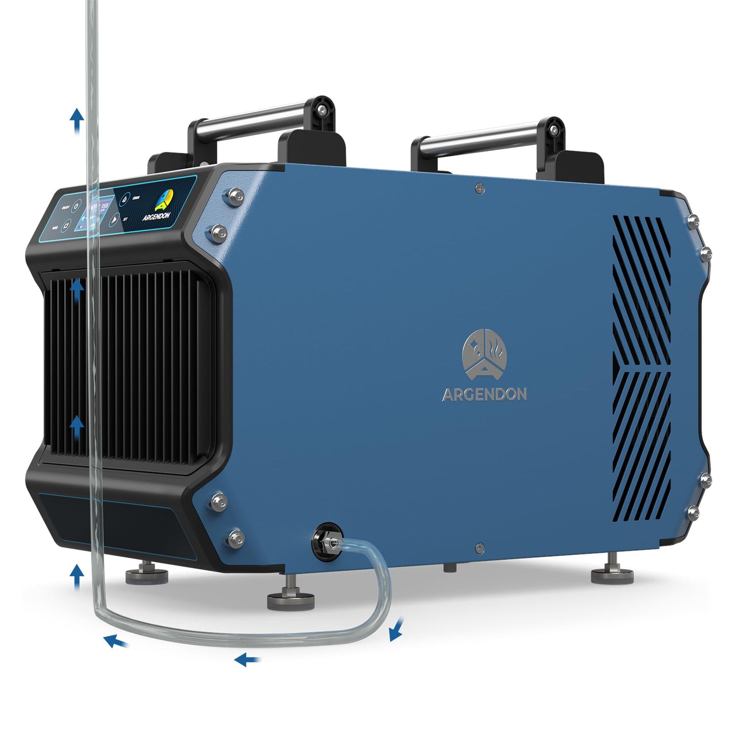 ARGENDON 145 Pint Crawl Spaces Dehumidifier with Pump, Commercial Dehumidifier with Drain Hose for Basement, Auto Defrost, Compact, Large Spaces up to 1800 Sq.Ft, 5 Years Limited Warranty