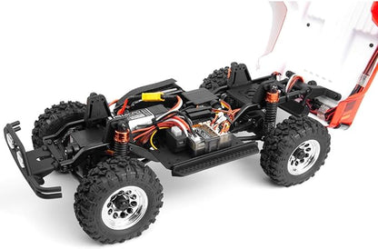 Helidirect HPI Venture18 Brushed 1985 Toyota Hilux SR5 1/18 RTR 4WD w/2.4GHz Radio TX Battery &amp Charger - Remote Control Crawler RC Rock Crawler 1/18 4WD Off-Road for Adults (Black (HPI160800))