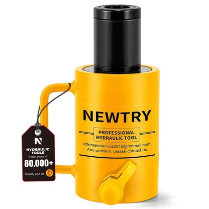 NEWTRY 30 ton Hydraulic Hollow Jack Cylinder 2’’ Stroke Porta Power Ram Industrial Lifting Jack Retract Automatically