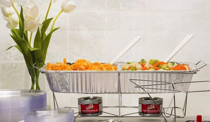 Aluminum Pans Full Size, Large Disposable Roasting & Baking Pan, 21"x13" Deep Foil Pans (100 Pack) Extra Heavy Duty Chafing Trays for Hotels, Restaurants, Caterers, Steam Table, Buffets & Bakeware