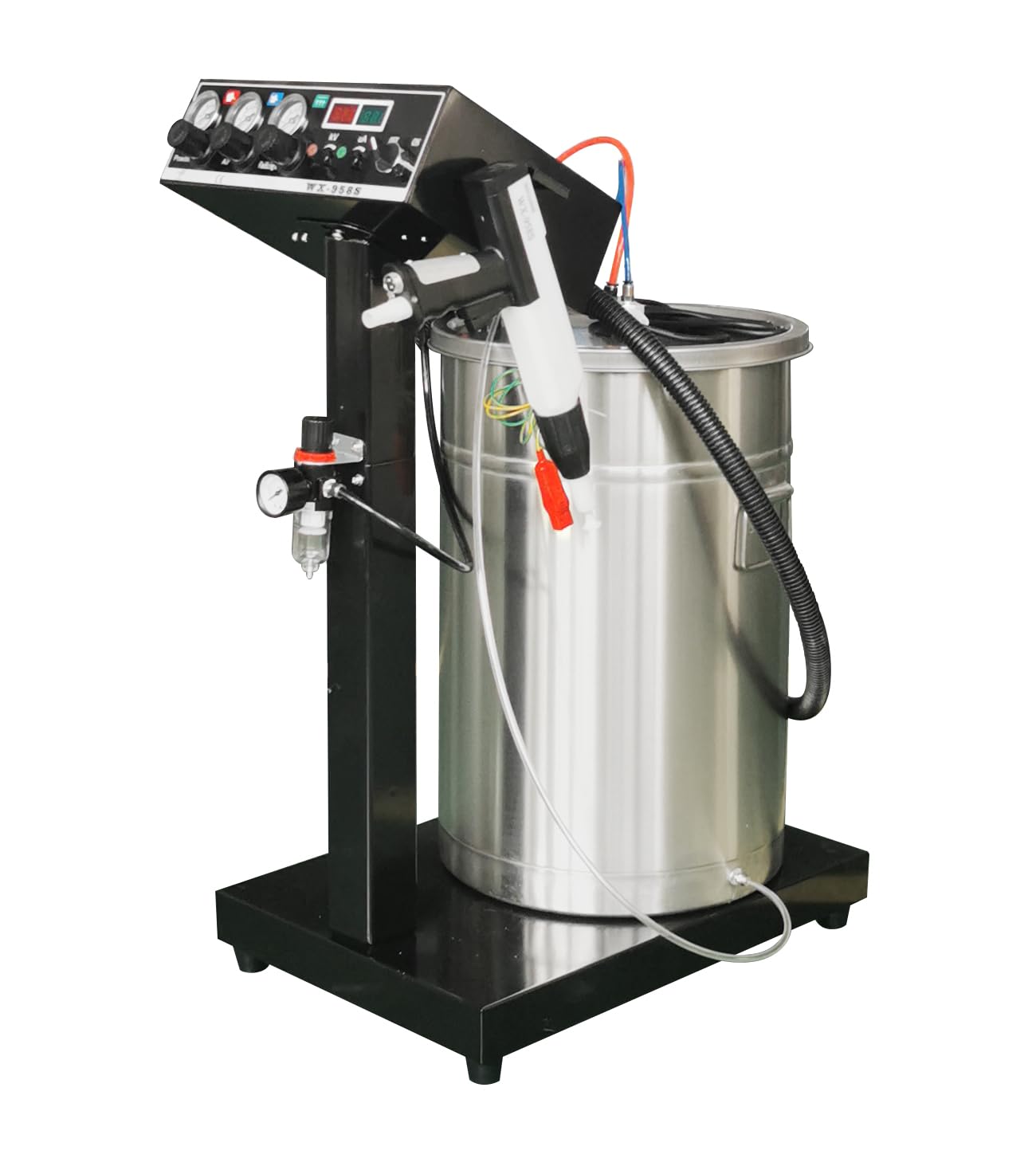WX-958S 40W 45L Electrostatic Powder Coating Machine with Spraying Gun Powder Coating System Stainless Steel