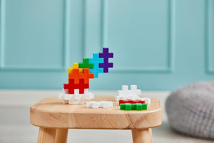 Plus-Plus - BIG Rainbow Tube 15 Pieces - Creative Educational Game for Children 1 Year+ - Fun Activity Colorful Construction Educational Gift