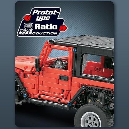 RiceBlock Off-Road Vehicle Model Building Setfor Adult Challenging Car Building Toys Boys Aged 8 and Above 1313 Pieces