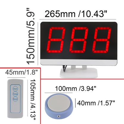 LOUKIENE Wireless Quiz Answer Game Buzzer System Gameplay 262ft for Game Show Family Game Nights Debate Contests in Companies Offices School Contest Classroom Trivia Nights (10 Buttons Set)
