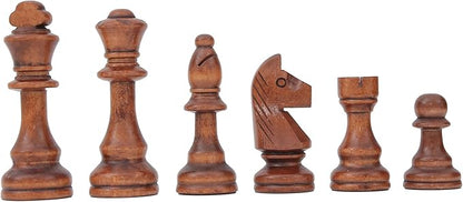 LuckyWish Large Wood Chess Pieces4.3 Inch KingChess Pieces Only No Board