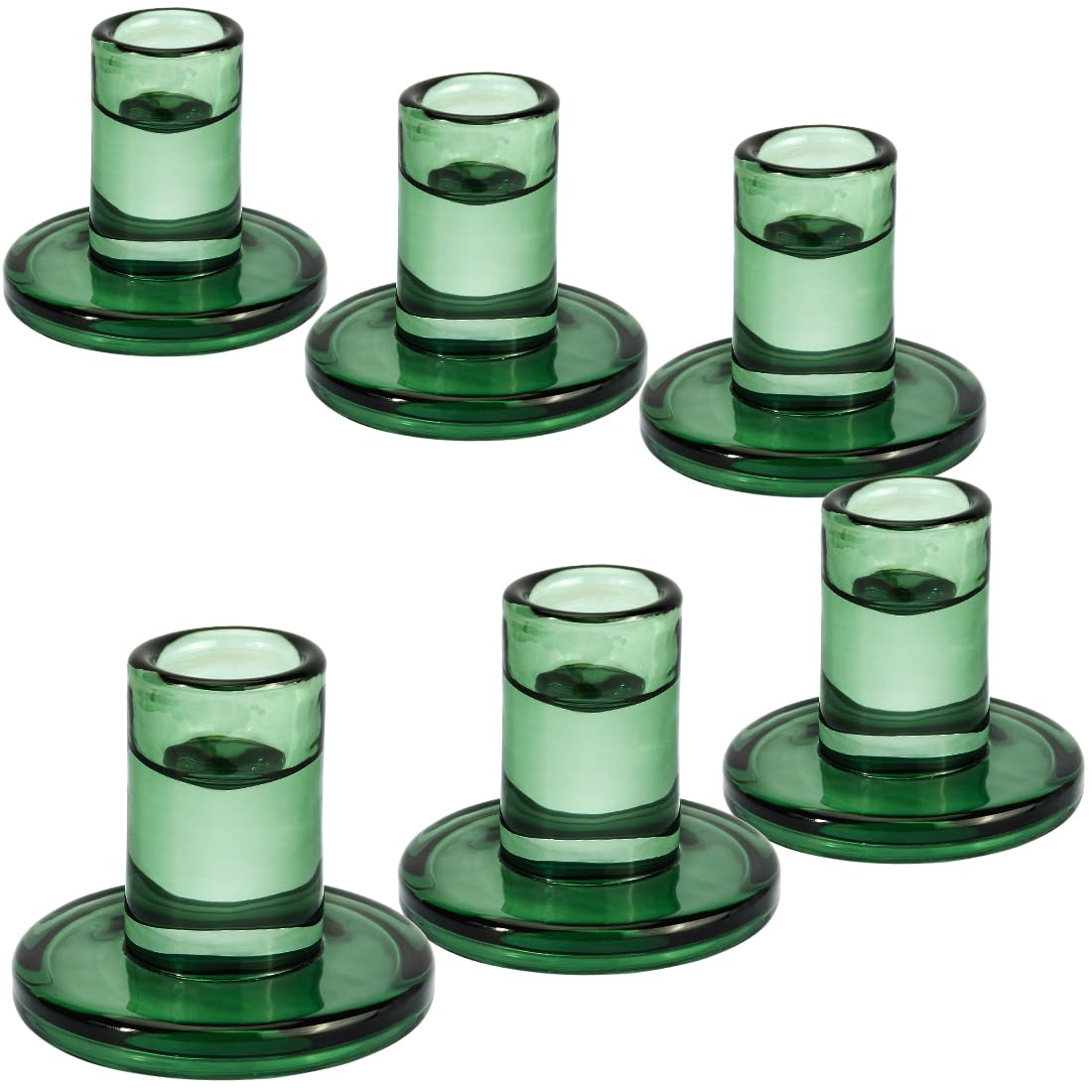 4 pcs Candles + 6 Candlestick Holders