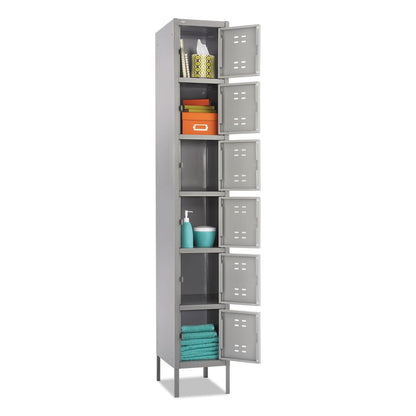 Safco 5524GR Six Tier Box Locker, Gray