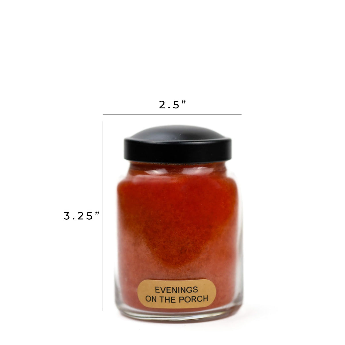 A Cheerful Giver - Evenings On The Porch Baby Scented Glass Jar Candle (6oz) with Lid & True to Life Fragrance Made in USA
