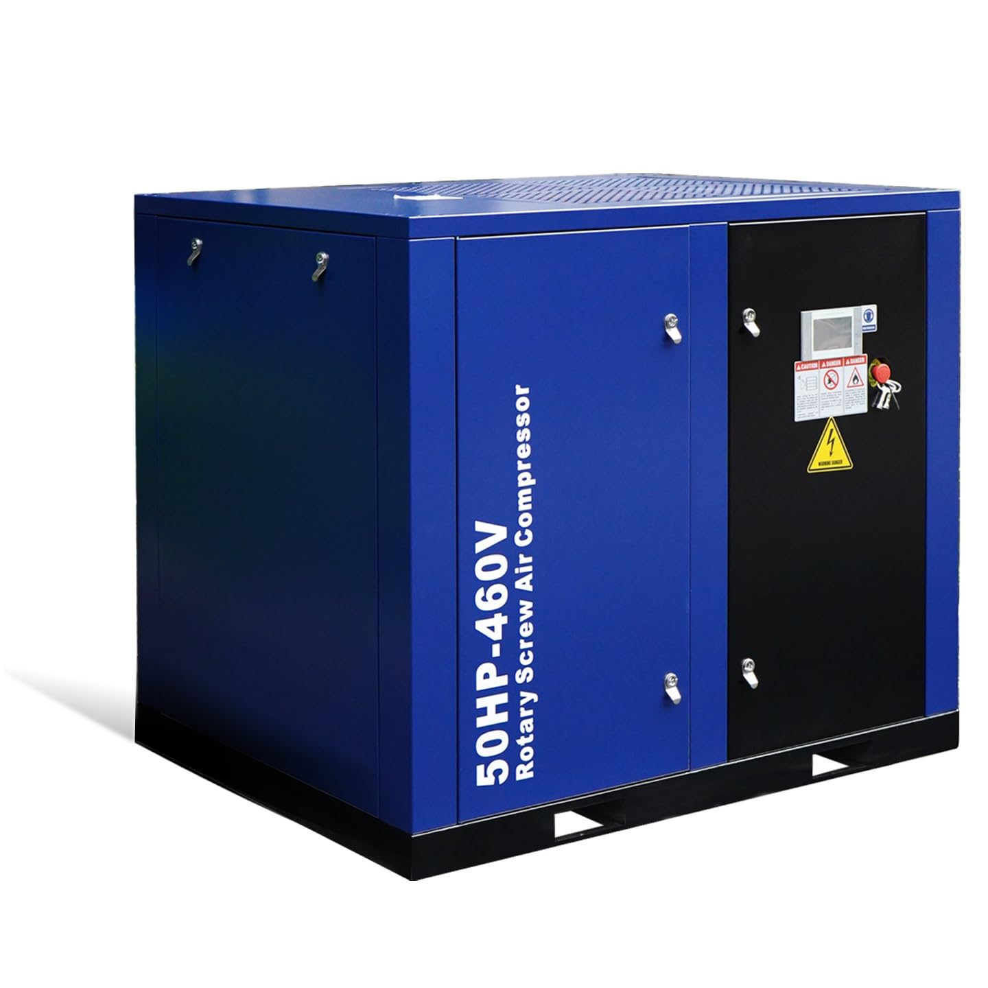 50HP Rotary Screw Air Compressor, 219CFM, 125PSI, 460V 3PHASE 60HZ, Fixed Speed Compressor, Industrial-Grade, Heavy Duty Air Compressed System