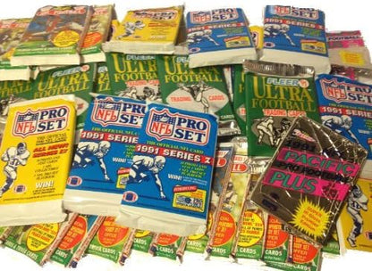400 Football Cards in Unopened Packs
