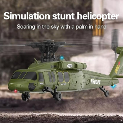 X-MechFun Black Hawk K200 RC Helicopter - 6CH Simulation RC Aircraft with Optical Flow &amp Altitude Hold &amp One-Key Inverted Flight 2.4Ghz Remote Console Helicopter Model for Hobbyists