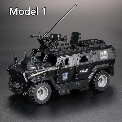 Military Vehicles Building Blocks Sets Compatible with Lego Military Armored Vehicle Set Army Model Kit STEM Toys for Boys Kids and Teens Ages 8-14 (Black)