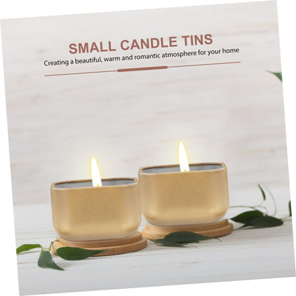 OSALADI 2pcs DIY Scented Candle Tins Empty Metal Candle Jars Frosted Finish for Aromatherapy for Crafting and Home Decor