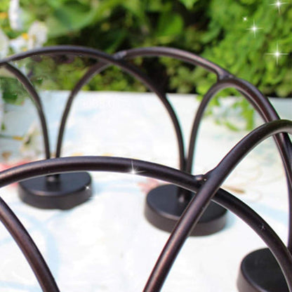 XILIN-1987 Candle Holderss Iron Candlestick Candlelight Dinner Glass Candle Holder Romantic Wedding Gift Living Room Table Decoration Decorative Candlestick