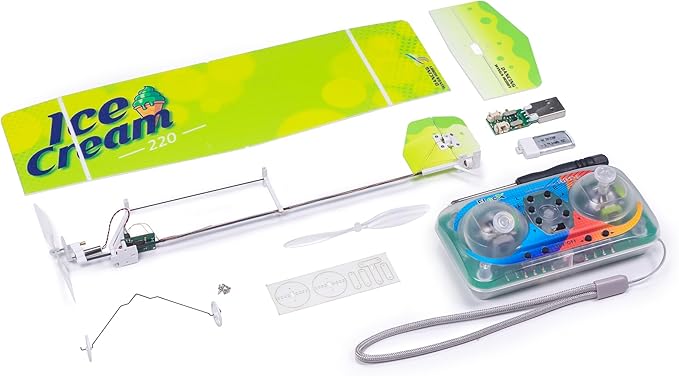 Upgrade E23 ICE Cream Foam Airplane Model 220mm Wingspan 2.4GHz 3CH PP Foam Mini Indoor RC Airplane RTF