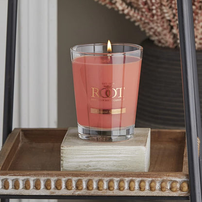 Root Candles Scented Candles Honeycomb Beeswax Blend Premium Handcrafted Candle, Large Veriglass, Coastal Sunrise