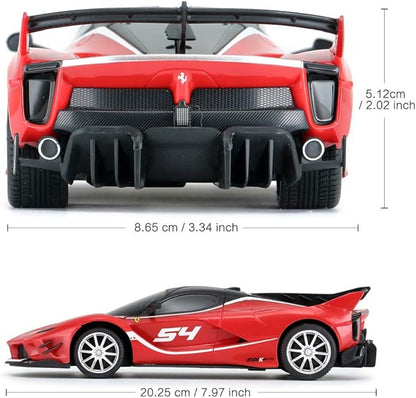 RASTAR Ferrari Toy Car 1/24 Ferrari FXX K EVO Remote Control Car for Kid Boys Adults - RED